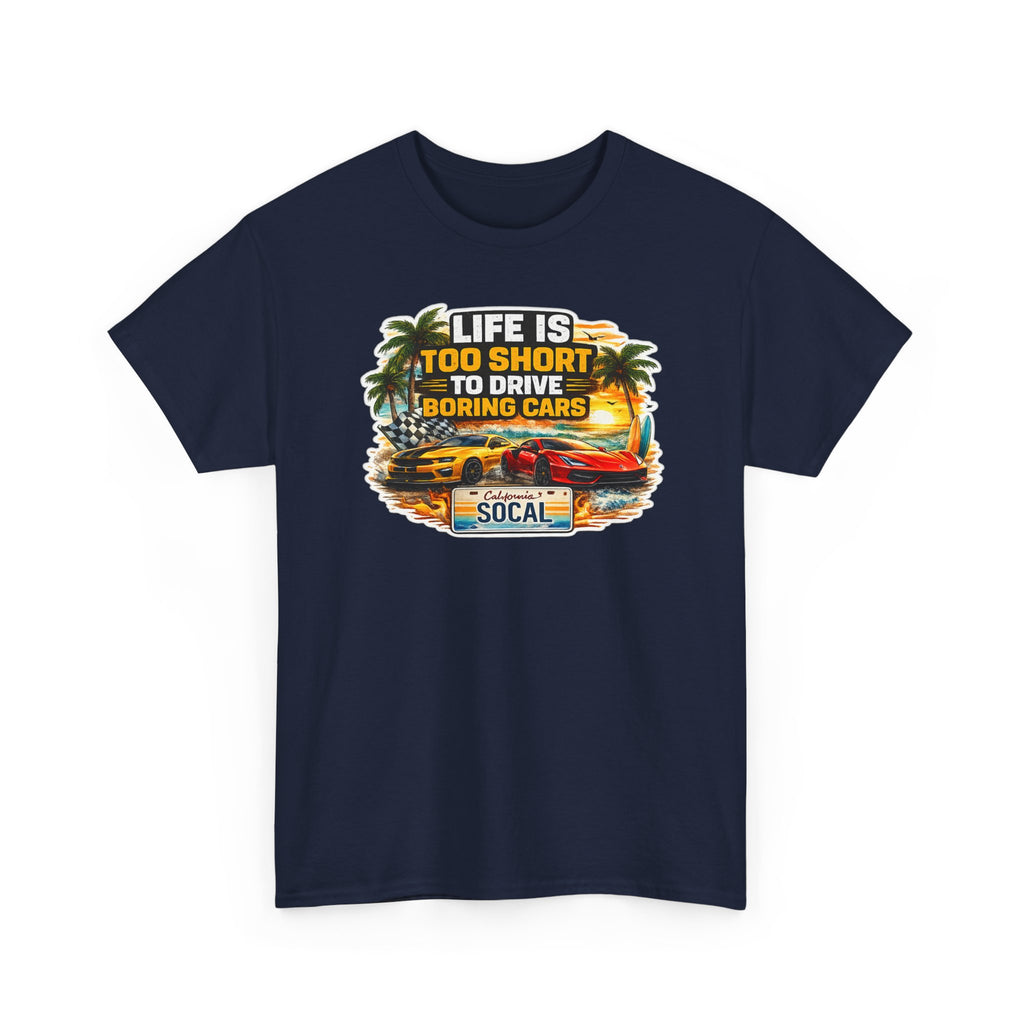 NO BORING CARS — Sapphire T-Shirt — AlterEgo