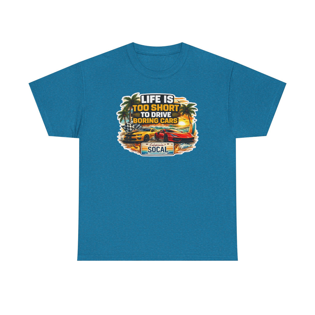NO BORING CARS — Sapphire T-Shirt — AlterEgo
