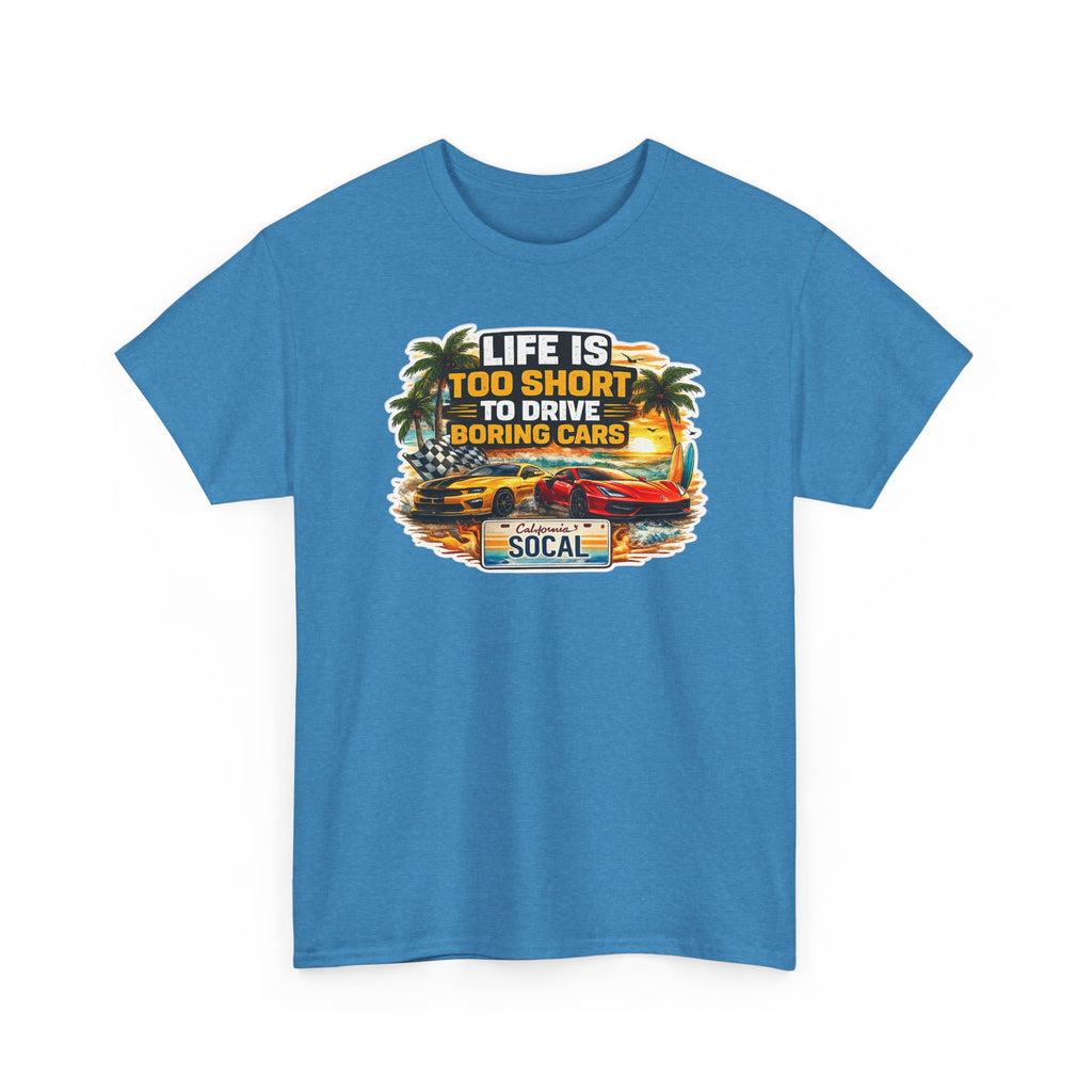 NO BORING CARS — Sapphire T-Shirt — AlterEgo