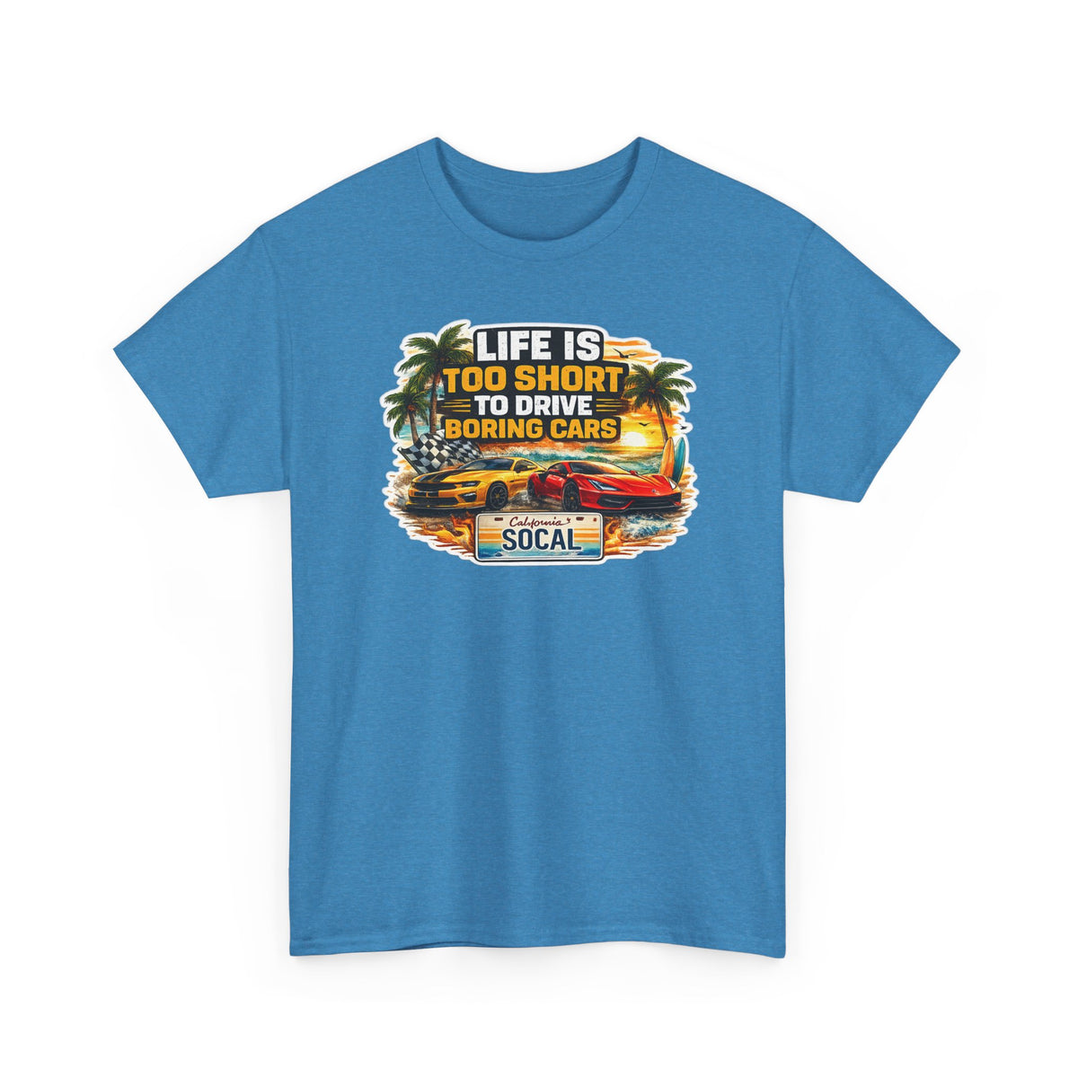 NO BORING CARS — Sapphire T-Shirt — AlterEgo