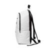 Build Race Repeat backpack white | Unisex Fabric Backpack - Image 3