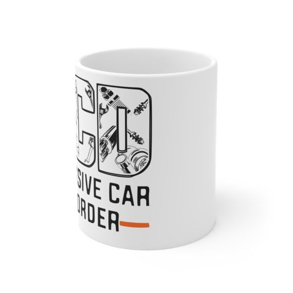 OCD | White Ceramic Mug, 11oz - Image 2