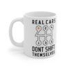 Real Cars white | White Ceramic Mug, 11oz
